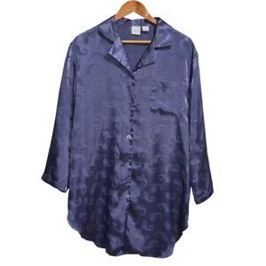 Moments Intimates Purple Sleep Shirt Size Small